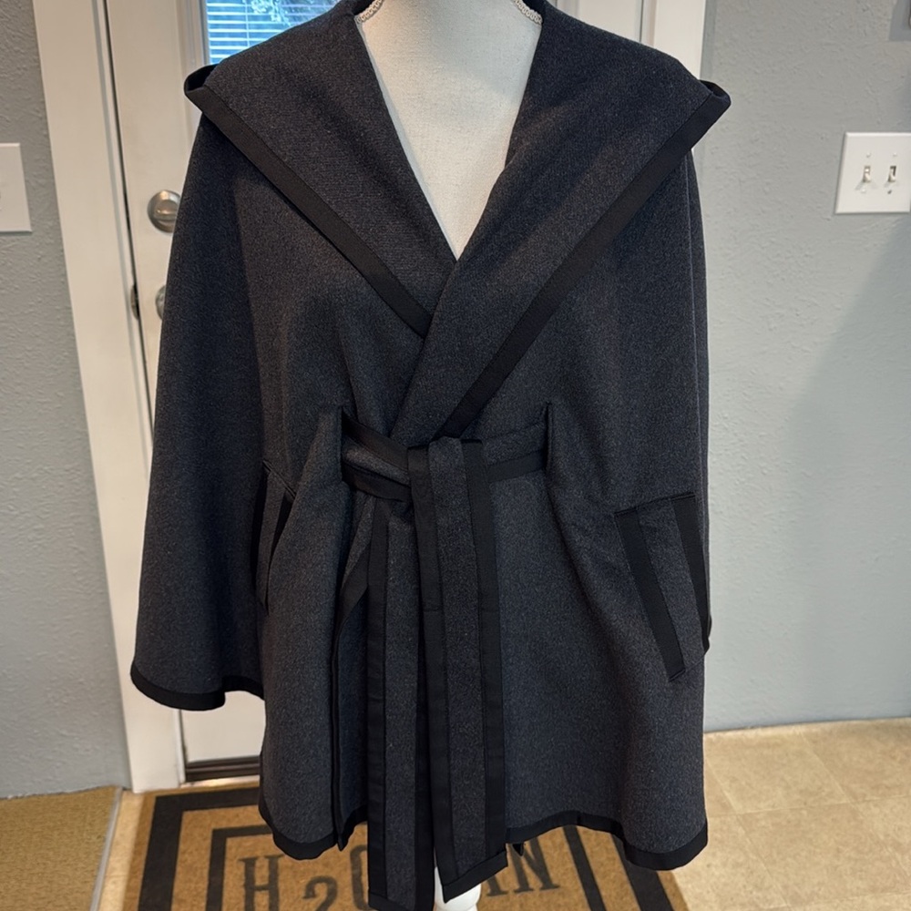 AMEMI + KIN Anthropologie Winter Cape Coat Jacket